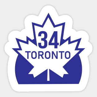 Toronto Hockey #34 Sticker